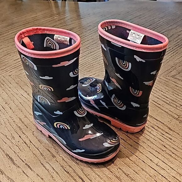 Toddler rain boot rainbow size 9 Carters - Picture 1 of 11